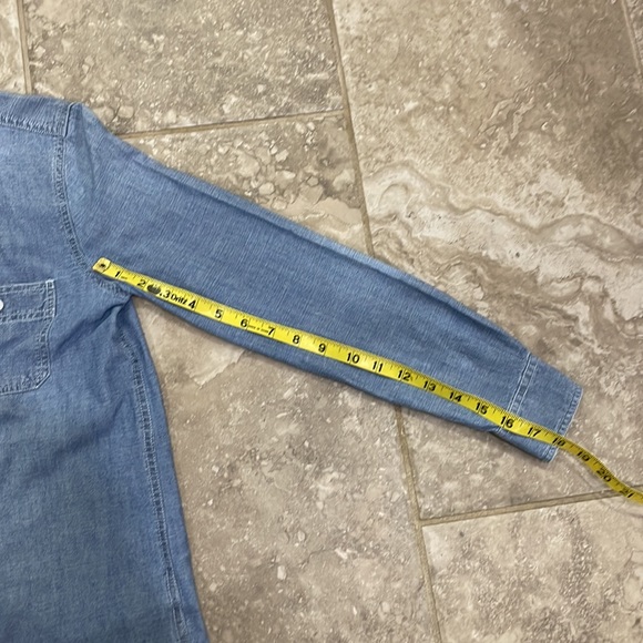 Madewell Chambray Classic Ex-Boyfriend Shirt in Mazzy Wash Size‎ XXS - Picture 12 of 12